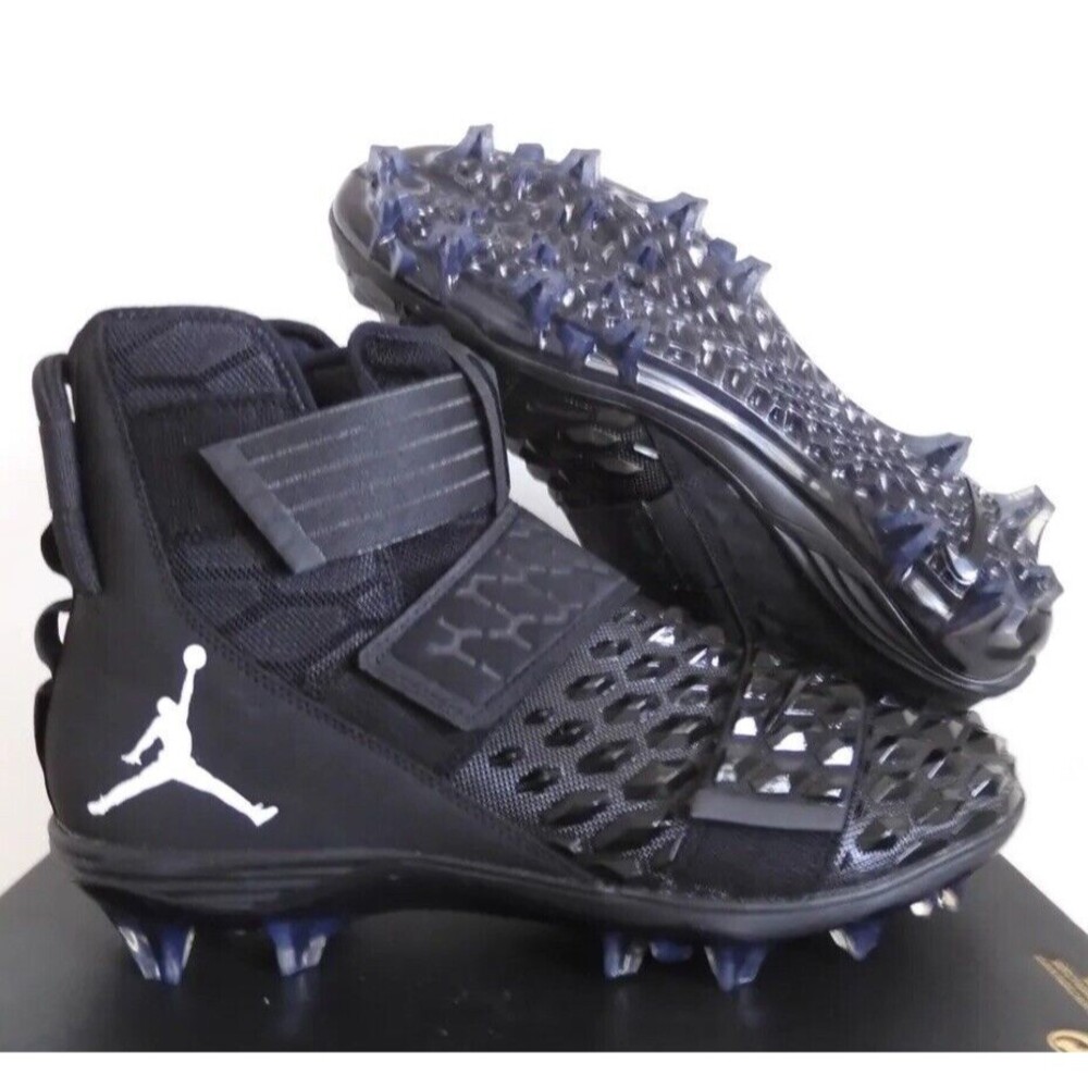 Nike Air Jordan Force Savage Elite 2 PE Football Cleats Black CV1665 003 Size 15